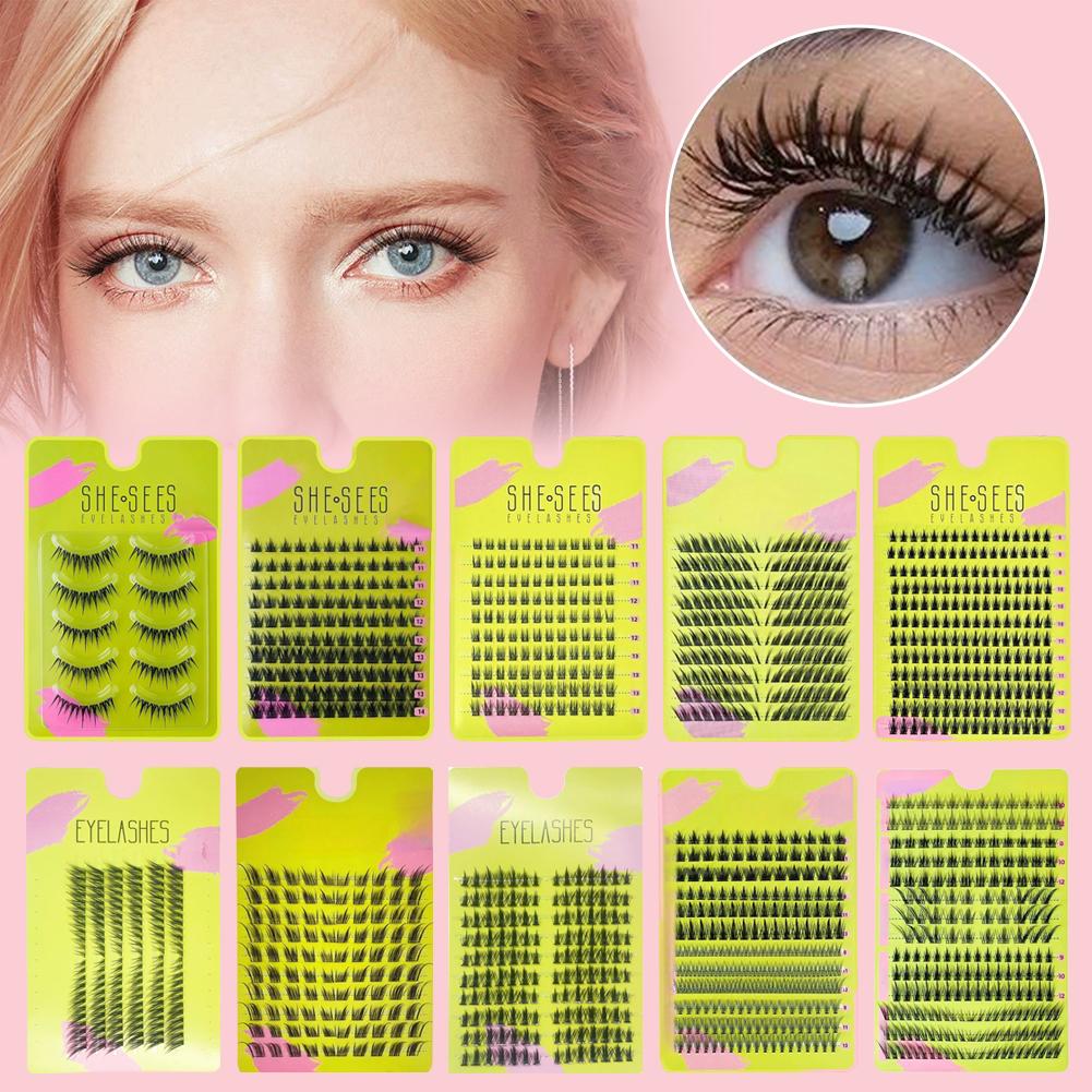 Natuurlijke Cluster Valse Wimp - Eyelash Extension Volume Cat Eye recensie en prijs