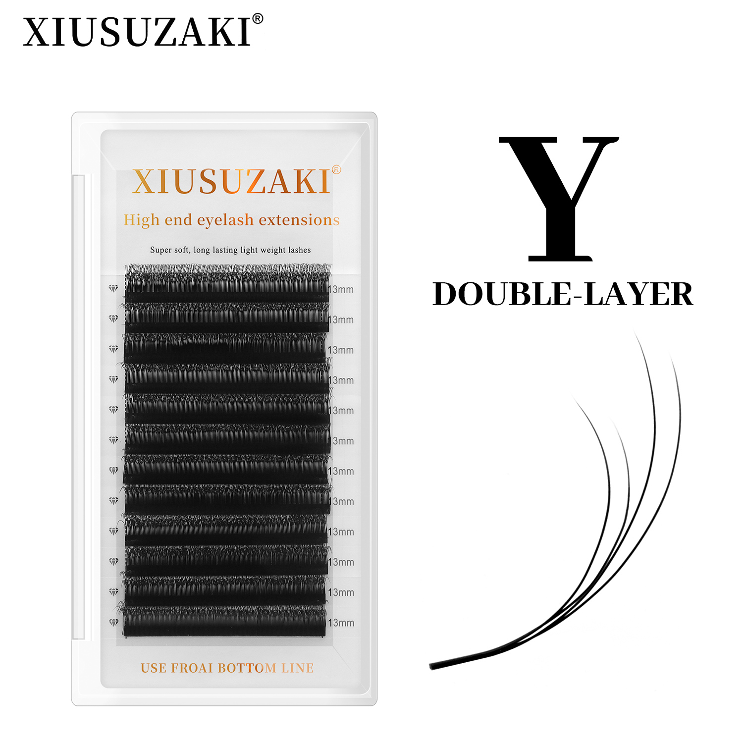 XIUSUZAKI Dubbellaagse YY Wimp - Eyelash Extension Double Volume recensie en prijs