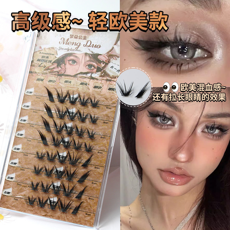 Nieuwe Cat Eye Nerts Wimpers 3 - Eyelash Extension Volume Cat Eye recensie en prijs