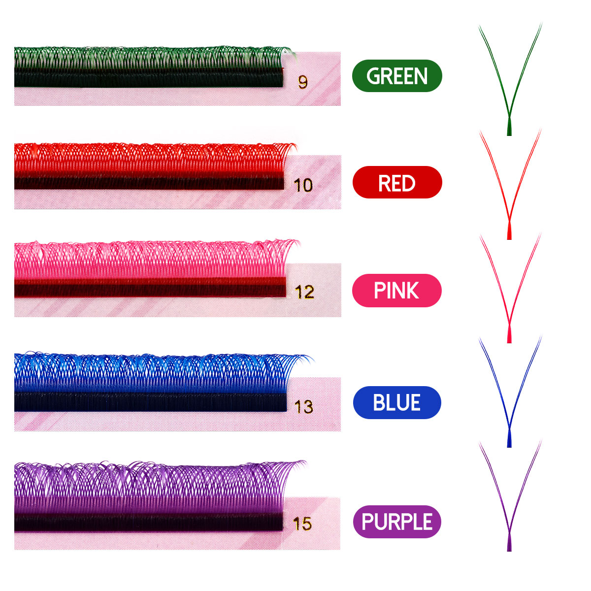 Arison Mixed Color Yy Wimpers  - Eyelash Extension Double Volume recensie en prijs