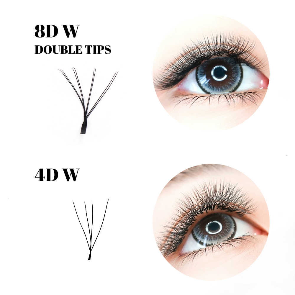 GEMERRY 4D/6D/8D/10D W Wimpers - Eyelash Extension Double Volume recensie en prijs