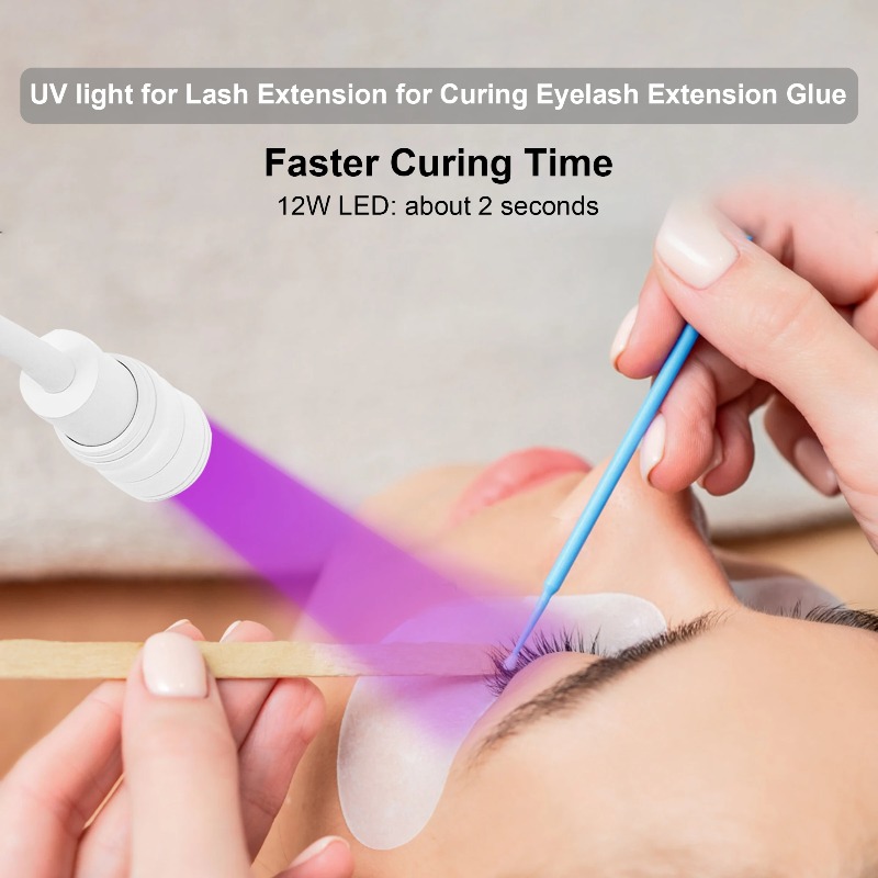 UV-wimperlamp voor het aanbren - Eyelash Extension Glue recensie en prijs