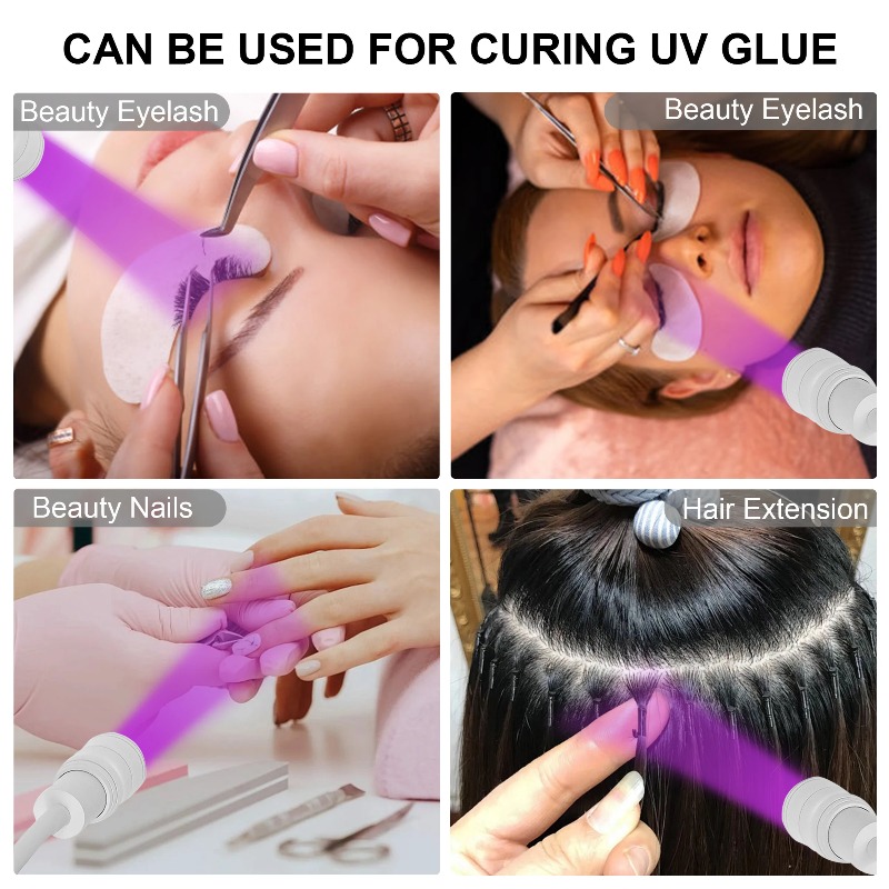 UV-wimperlamp voor het aanbren - Eyelash Extension Glue recensie en prijs