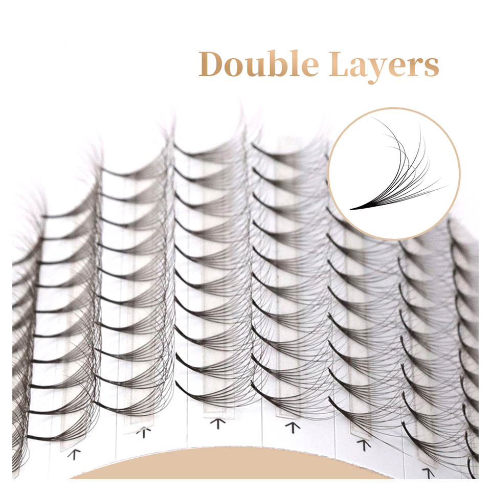 Aguud Dubbele Laag Puntige Bas - Eyelash Extension Double Volume recensie en prijs