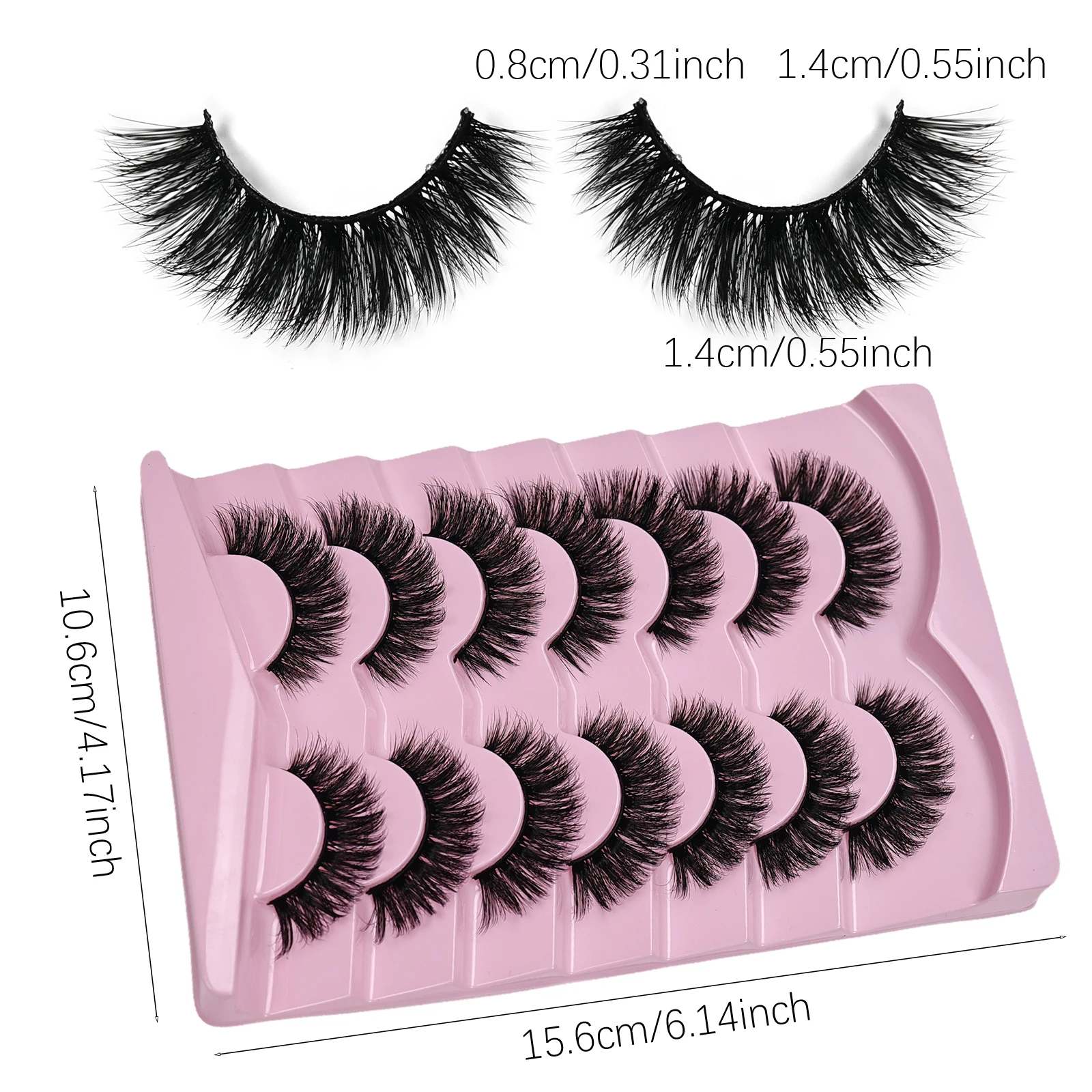 7 Paar Cat Eye Wimpers Volume  - Eyelash Extension Volume Cat Eye recensie en prijs