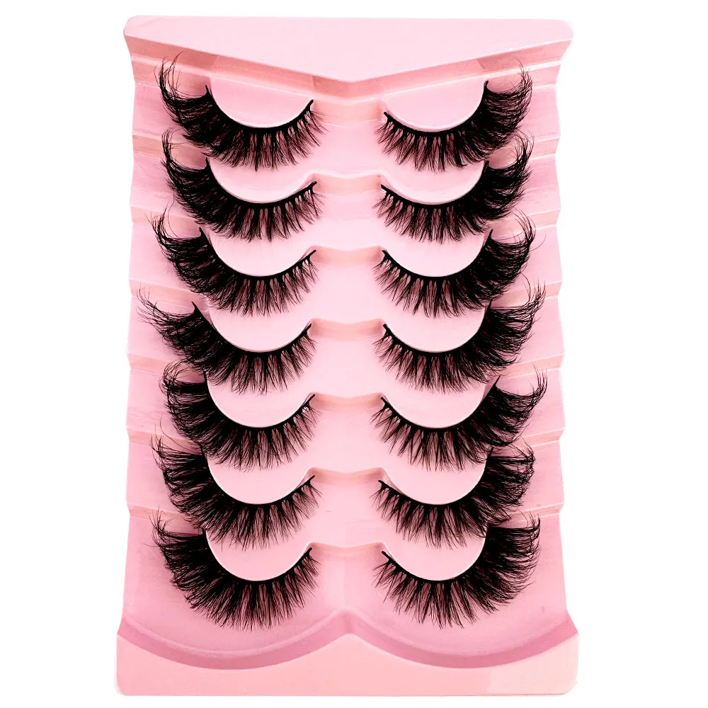 7 paar dikke cat eye wimpers,  - Eyelash Extension Volume Cat Eye recensie en prijs
